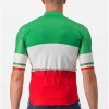 Wielershirt 2023 Italië Nationaal Team Green Wit Rood